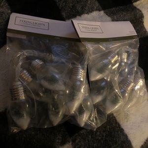 Two sets of target dollar spot Xmas lights